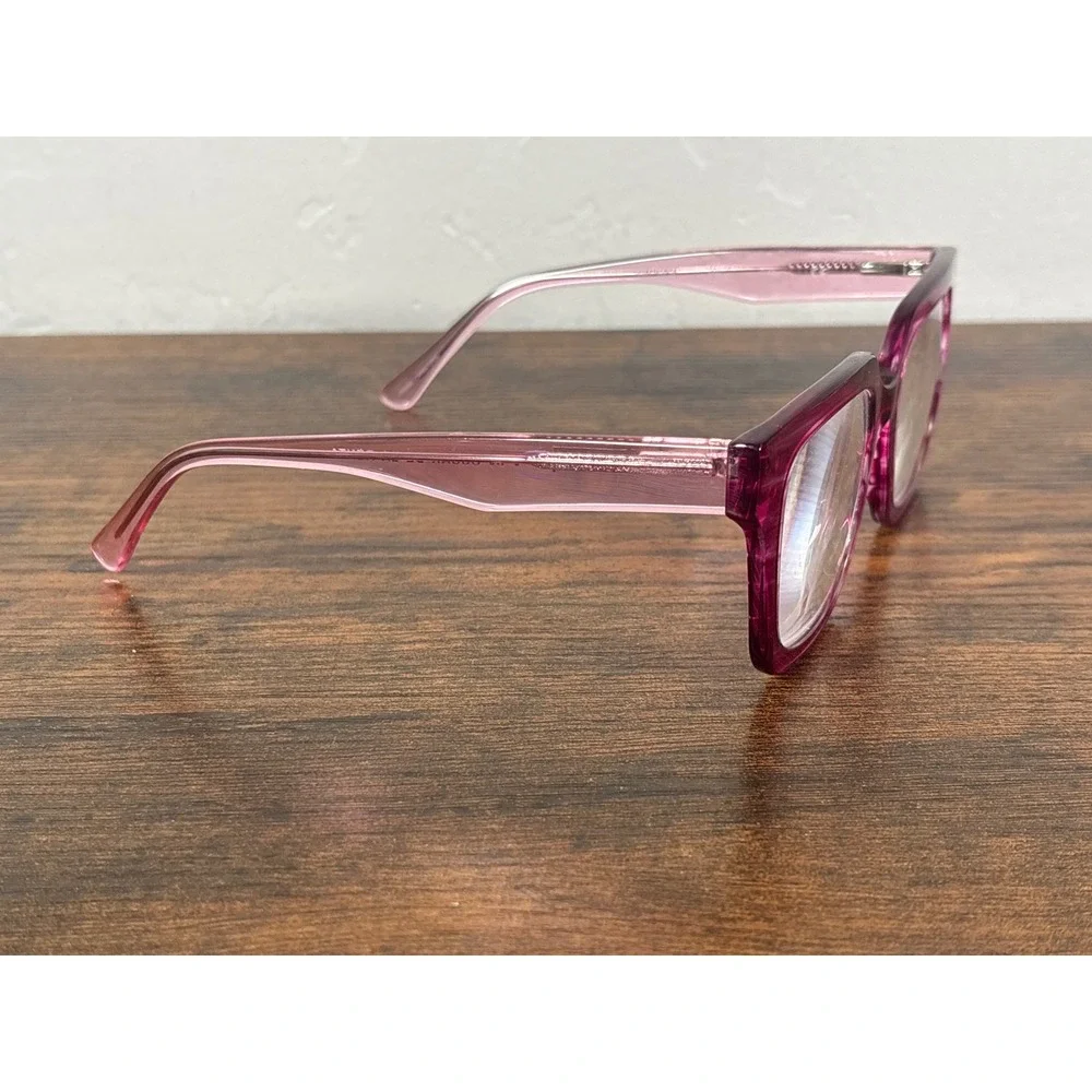 Oscar de la Renta OSR108HM Magenta Pink Square Reading Glasses +2.50 Womens